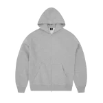 Corteiz Lundun Stitch Zip Hoodie Grey