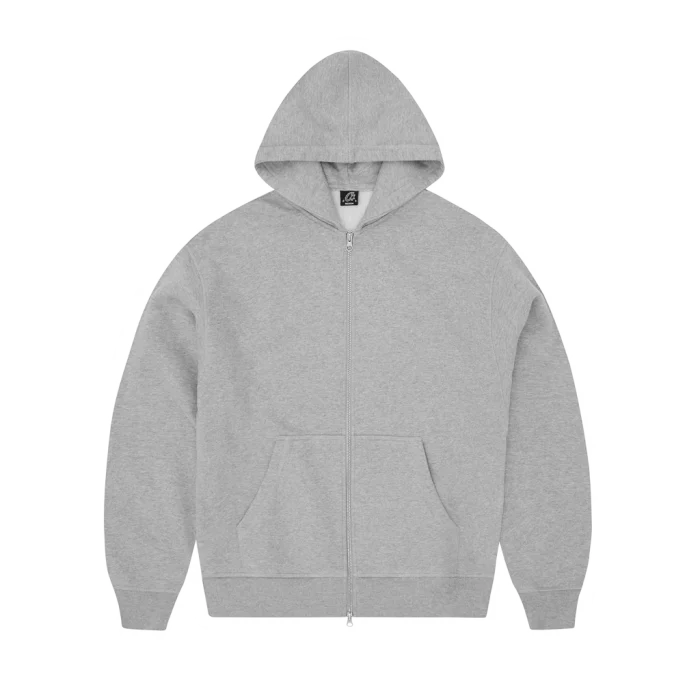 Corteiz Lundun Stitch Zip Hoodie Grey