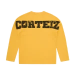 Corteiz Star Raglan Waffle Thermal Yellow Back in