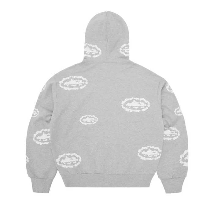ISLAND WREATH ZIP HOODIE [HEATHER GREY]