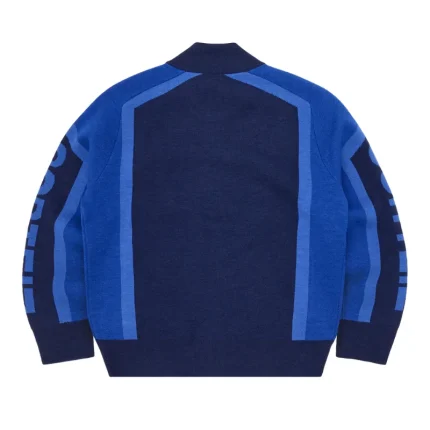 Corteiz Precision Knit Zip Up Navy 2