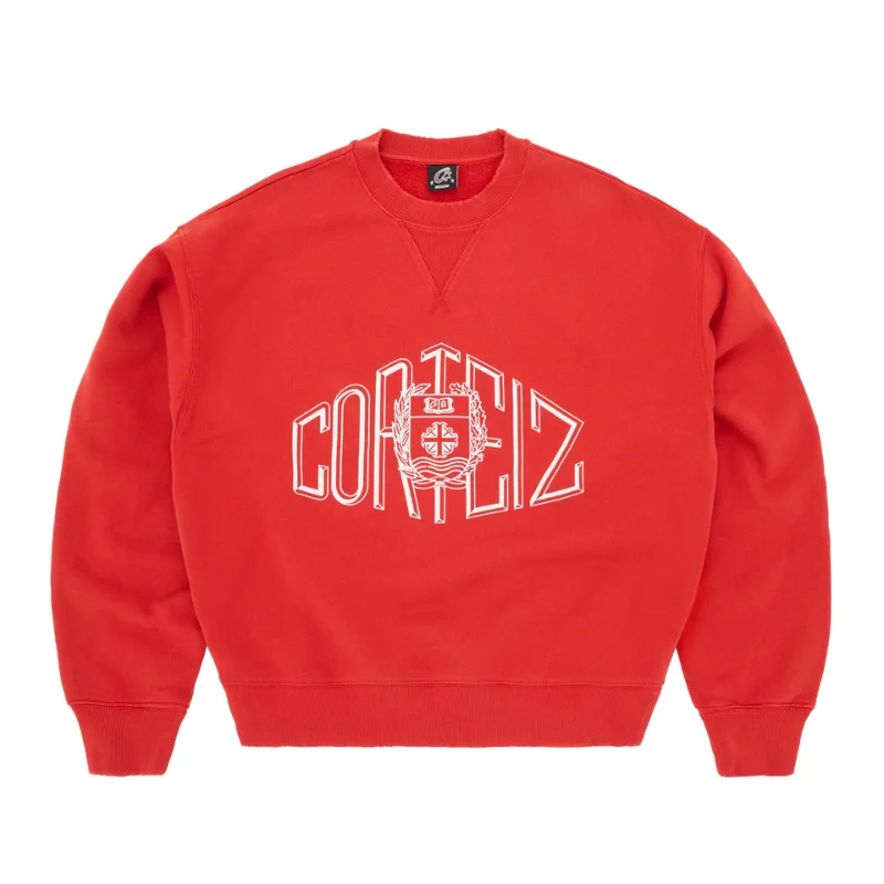 Corteiz-Sophomore-Crewneck-Red Corteiz Sophomore Crewneck Red
