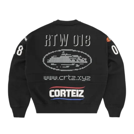 Corteiz Sponsors Training Crewneck Black