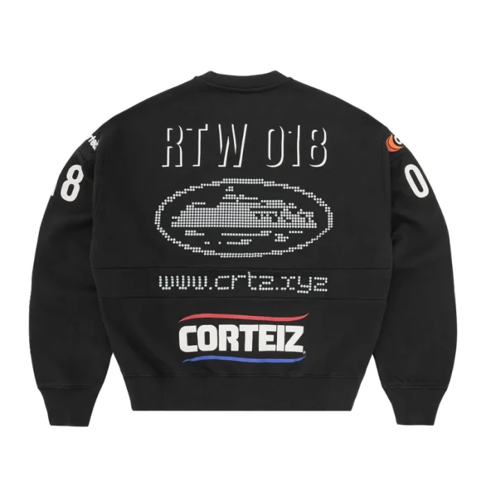 Corteiz Sponsors Training Crewneck Black