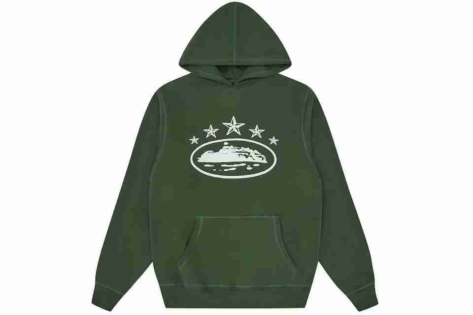 85ef1da8-f2fa-48eb-9706-29e5a8f03003.jpg Corteiz 5 Starz Alcatraz Hoodie Green - Image 1