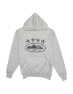 Corteiz 4Starz Alcatraz Hoodie Grey