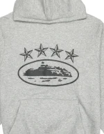 Corteiz 4Starz Alcatraz Hoodie Grey - Image 2