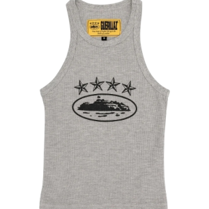 Corteiz 4Starz Alcatraz Womens Tank Top Grey