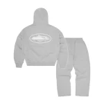 Corteiz Island Puff Print Grey Tracksuit 2