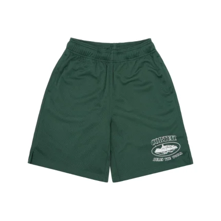 Corteiz Og Alcatraz Mesh Green Shorts